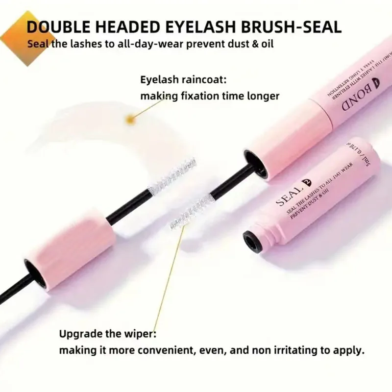 Lash Bond and Seal 10ml Individual Lashes Glue and Seal Super Strong Hold Lash Extension and Lash Glue Remover 5ml Tweezers Kit thumbnail 3