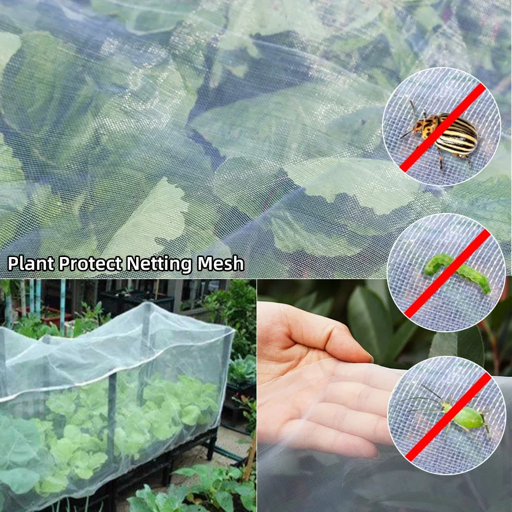 Garden Plant Insect Protection Net Vegetable Flower Fruit Care Cover Network Greenhouse Protective Net Pest Control Anti-Bird thumbnail 2