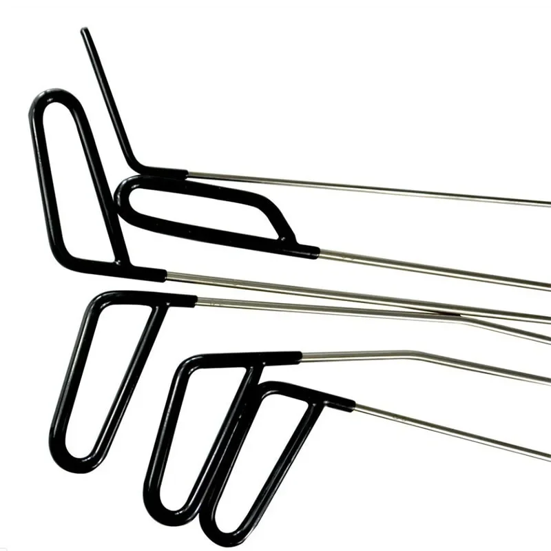 Car Hook Rods Paintless Dent Repair Hail Remover Hooks Rods Kits Auto Body Dents Stainless Steel Hands Tools thumbnail 6