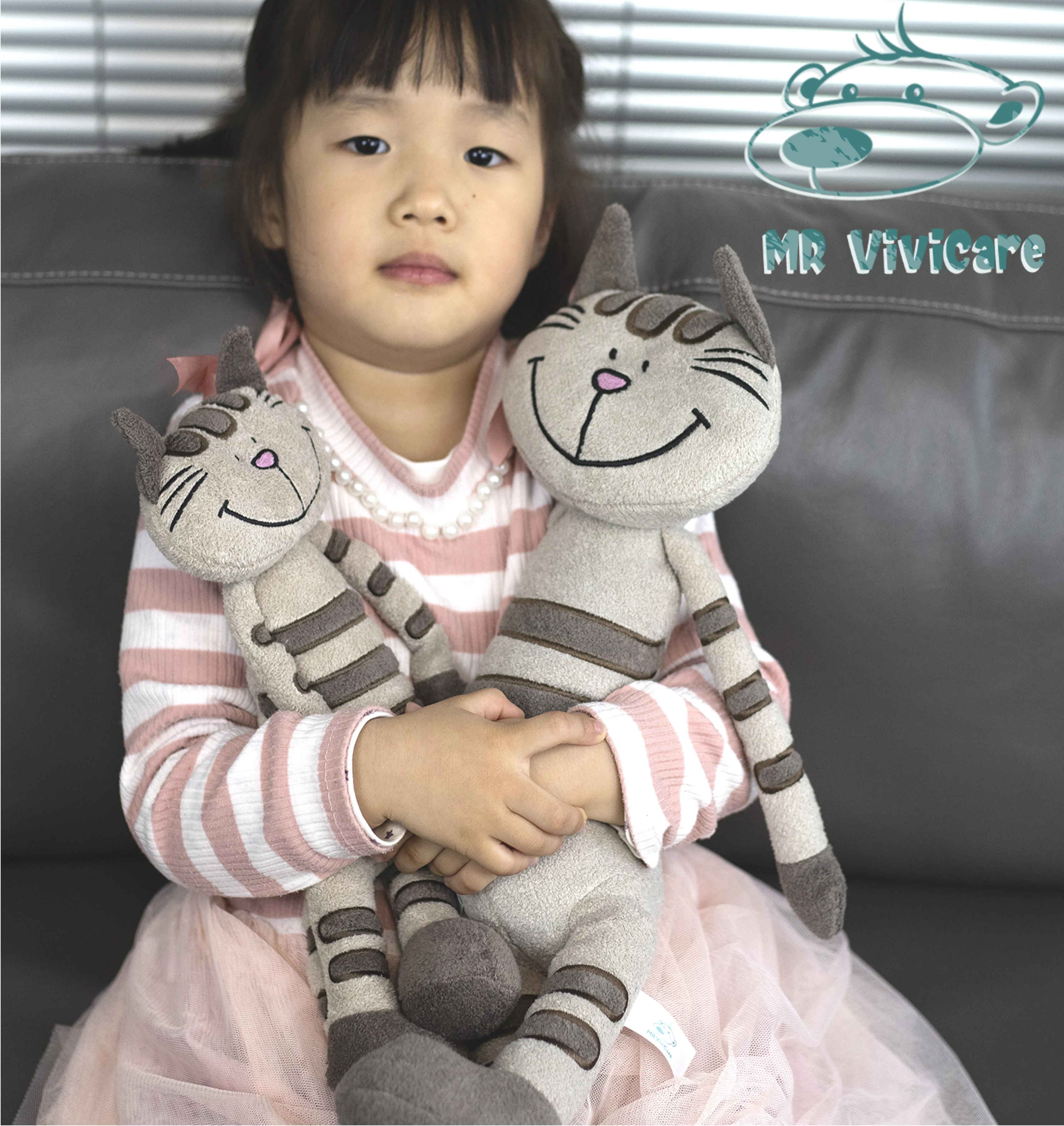 MR ViviCare Cat Plush Toy Small Soft Simulation Kids Stuffed Animal Toys For Children Cute Photo Props Girls Birthday thumbnail 5