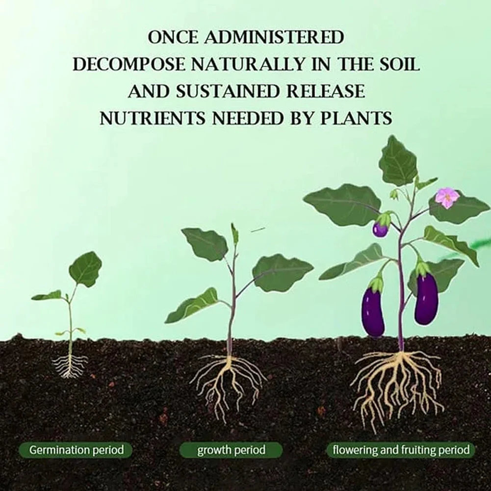 Household Gardening Organic Fertilizer Potted Succulent Organic Fertilizer Nutrient Slow Release for Foliage Plants Fruit Grow thumbnail 3