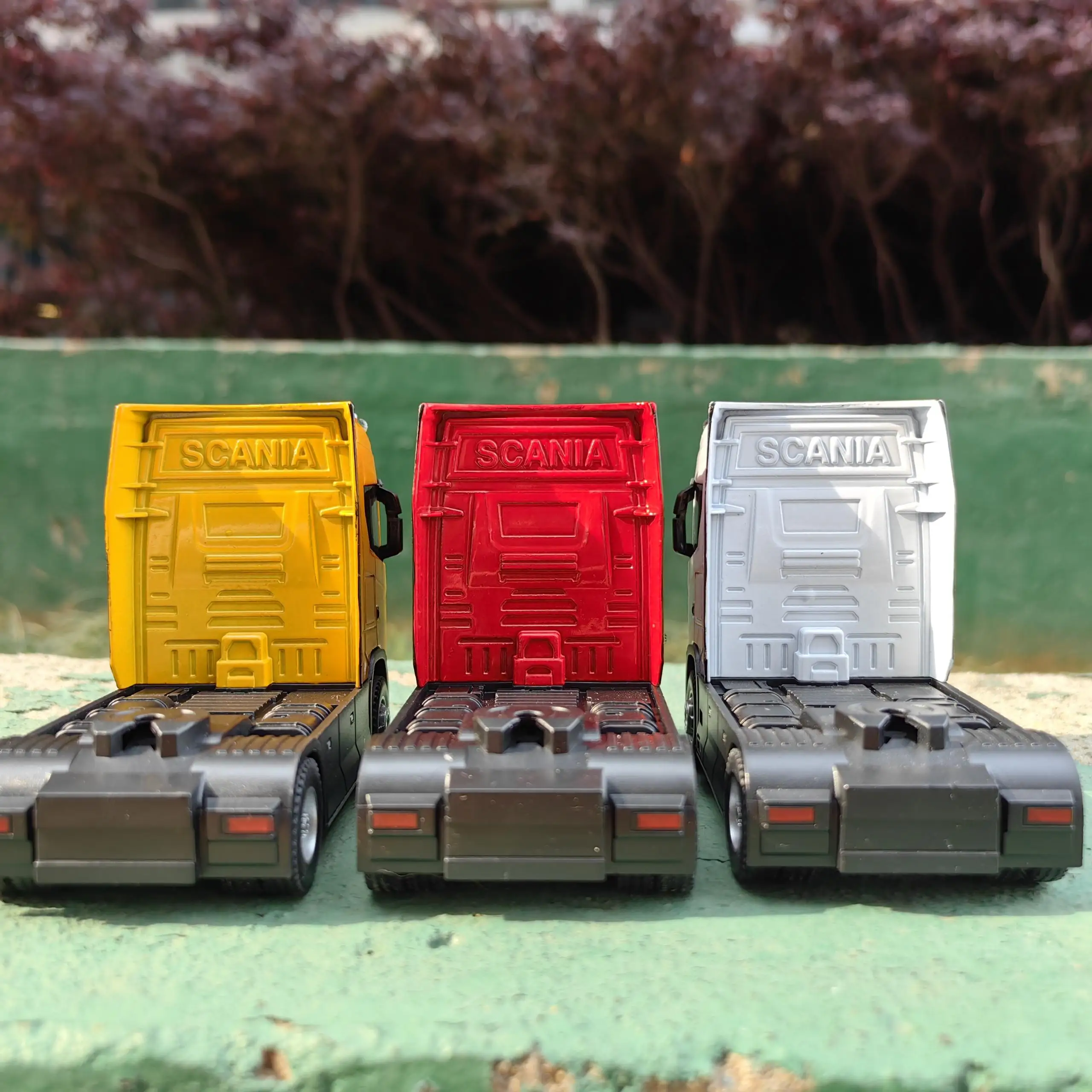 1/50 Alloy Diecast Truck Head Car Model Toys Simulation Engineering Transport Vehicle Pull Back Container Head Metal Toy for Boy thumbnail 6