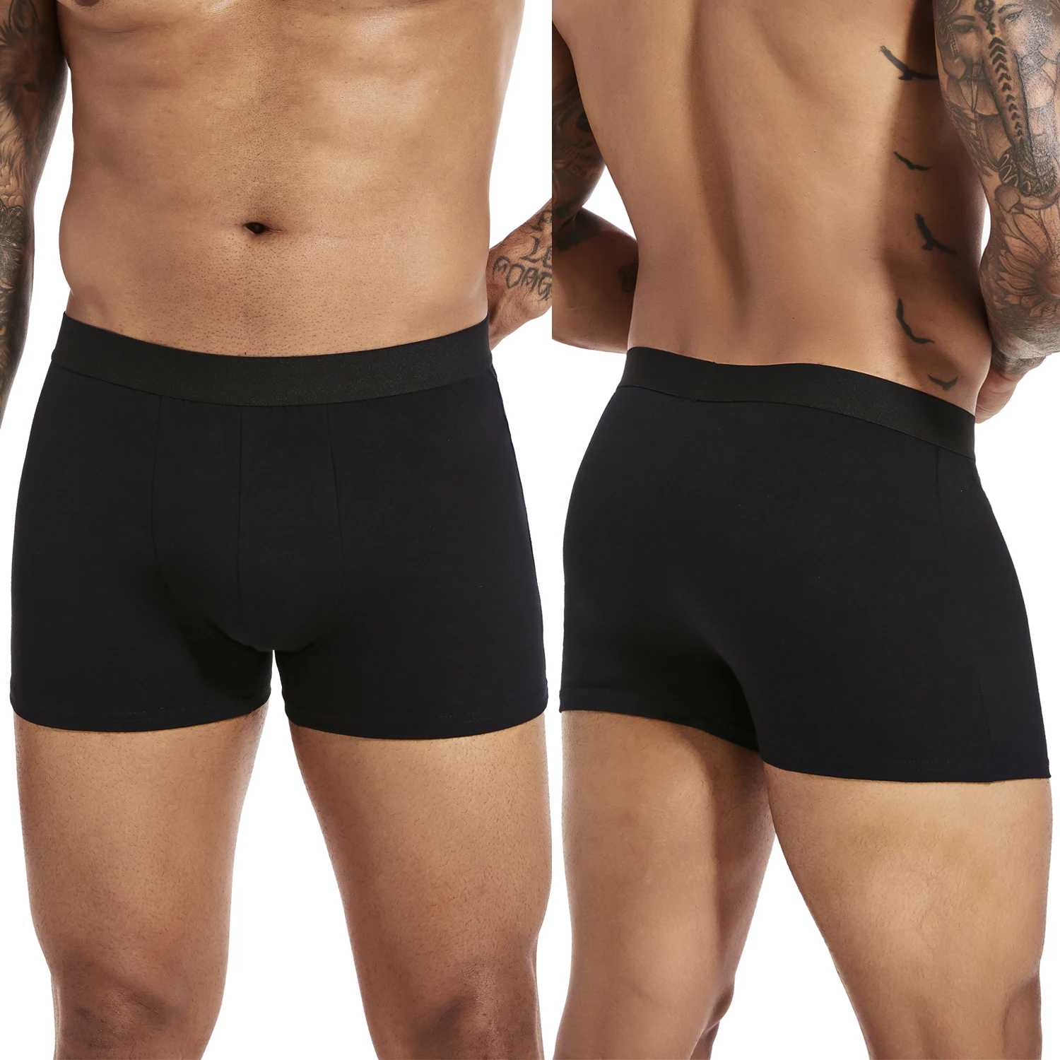 6pcs pack Black Boxer Shorts Men Underwear Soft Breathable Male Underpants for Men Homme Boxershorts Slips 2024 Panties thumbnail 3