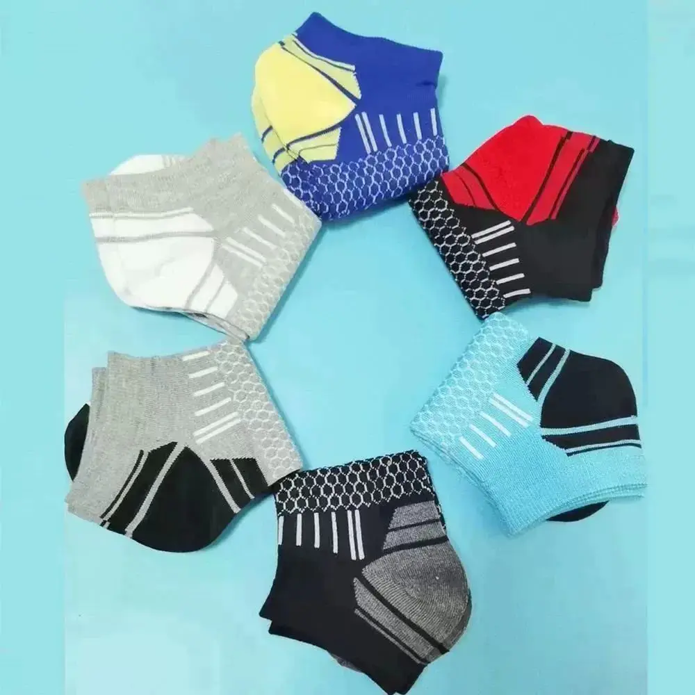 6 pairs Men's Short Sports Socks - Moisture-Wicking, Breathable, All-Season Athletic Socks thumbnail 6