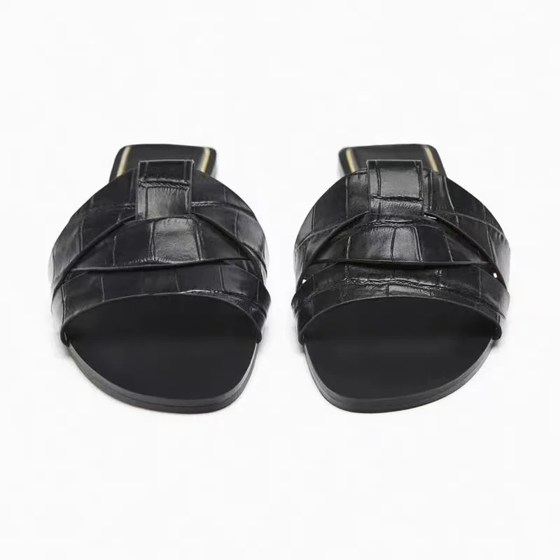 Summer Women Slippers Fashion Outdoor Casual Breathable Flat T-shape Soft Comfortable Heels Shoes Open Toe Sandals Slides Women thumbnail 6