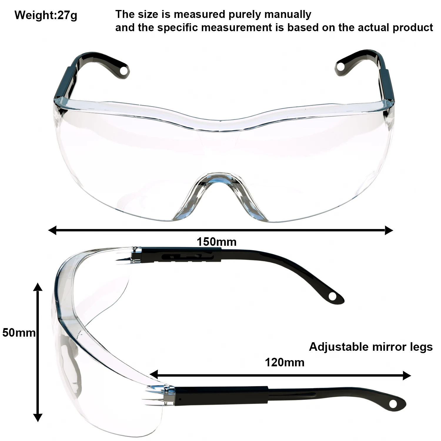 Stylish Working Eyewear Safety Sun Glasses Eye Protection Goggles Anti Fog Scratch Dust Splash for Industrial Lab Cycling Unisex thumbnail 5