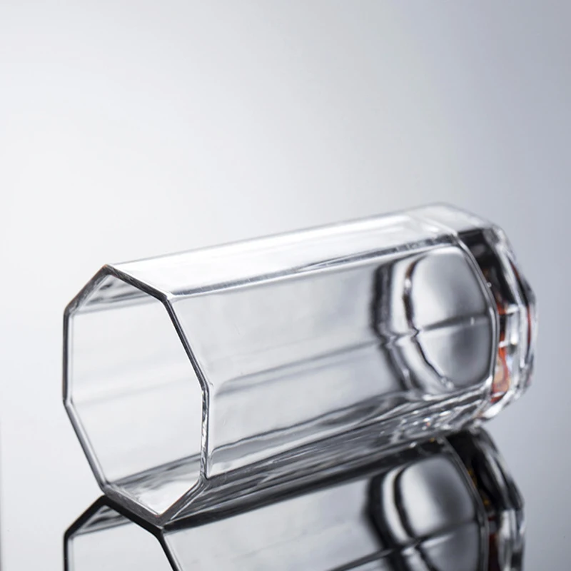 Glassware Kitchen Dining Bar Home Drinkware Tall Water Juice Drinking Glasses Set of 2pcs Transparent Tumbler Crystal Glass Cup thumbnail 4