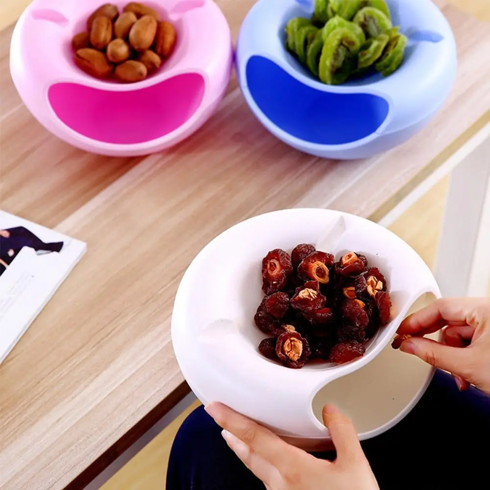 Plastic Sunflower Seeds Storage Box New Multifunction Dishes Living Room Acc Snack Bowl Mobile Phone Holder thumbnail 3