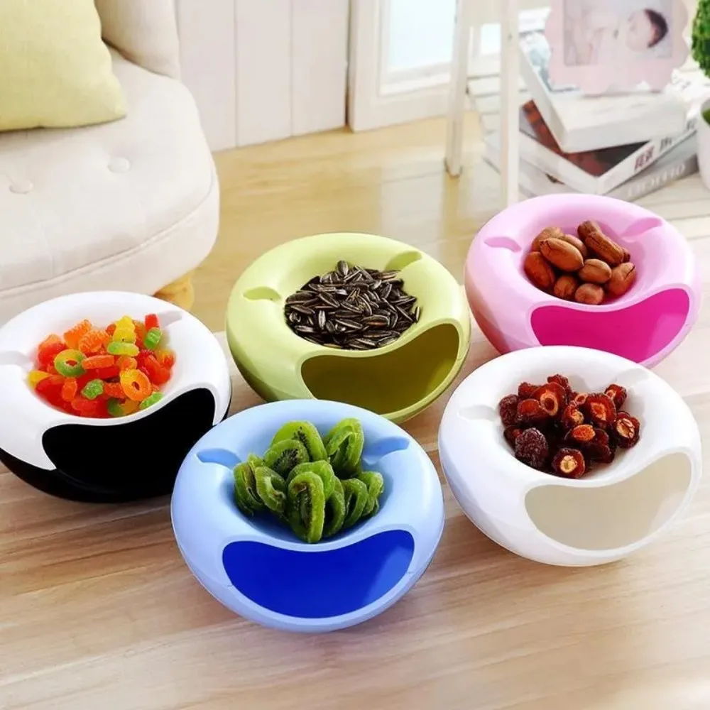 Plastic Sunflower Seeds Storage Box New Multifunction Dishes Living Room Acc Snack Bowl Mobile Phone Holder