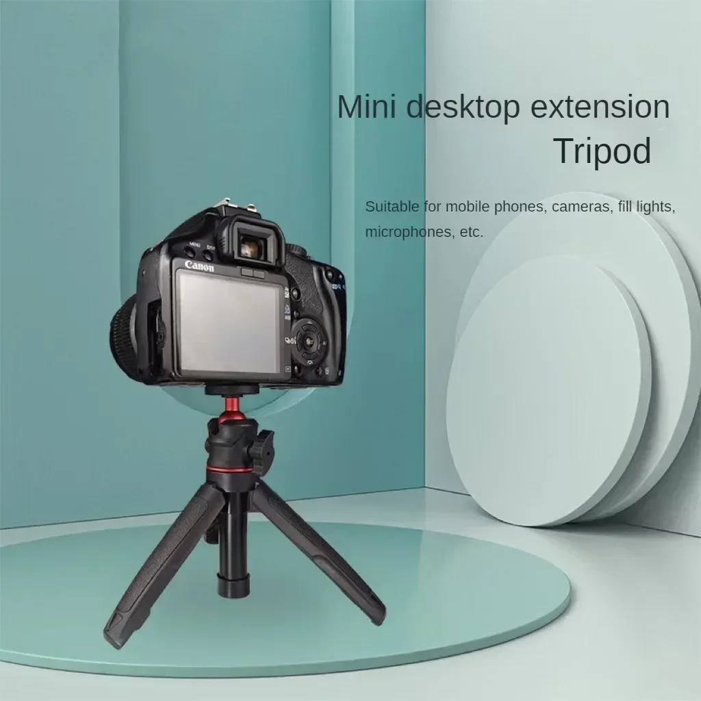 MT-08 Mini Extendable Desktop Tripod Handheld Photography Bracket Stand w/ Flexible Ballhead 1/4 Inch Screw Mount for Selfie thumbnail 5