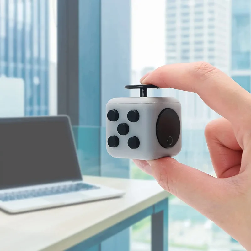 Creative Solid Color Fidget Dice handheld cube Release Stress Autism Anxiety Adult Kids Relief Anti-Stress finger children toys thumbnail 4