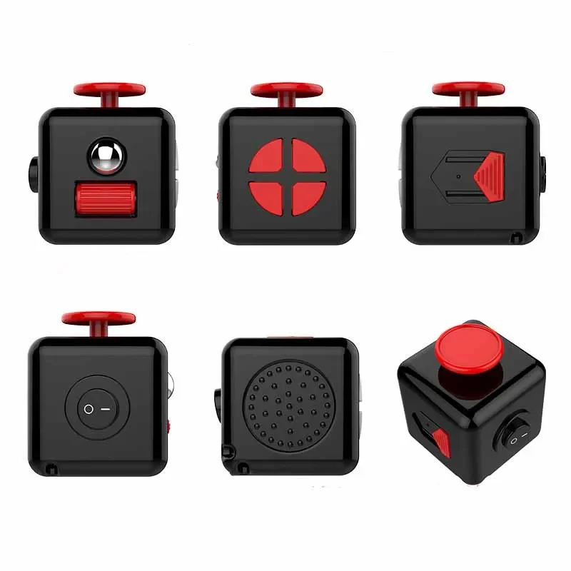 Creative Solid Color Fidget Dice handheld cube Release Stress Autism Anxiety Adult Kids Relief Anti-Stress finger children toys thumbnail 3