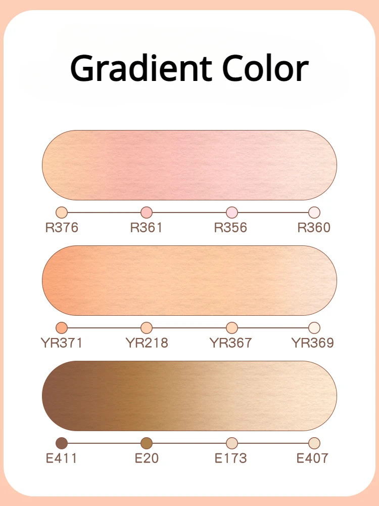 FINECOLOUR EF102 Double-headed Skin Color Markers Oily Alcohol Sketch Drawing Dual Art Marker pen School Art Supplies thumbnail 5
