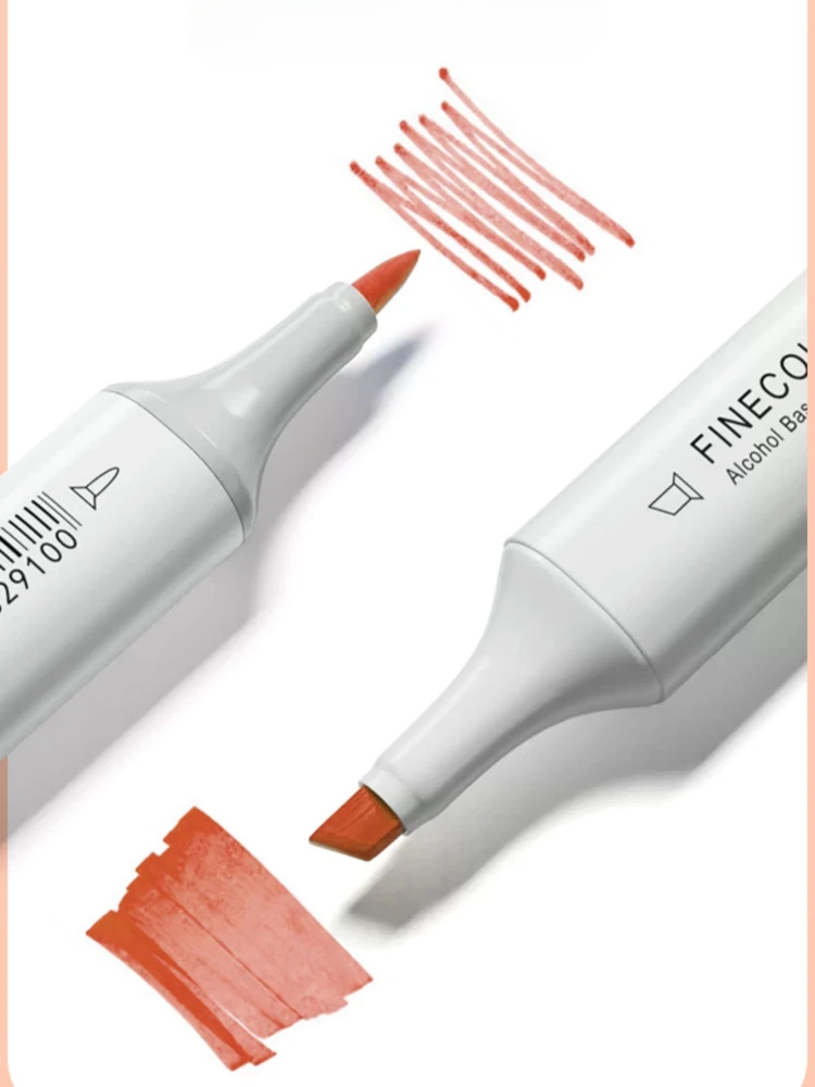 FINECOLOUR EF102 Double-headed Skin Color Markers Oily Alcohol Sketch Drawing Dual Art Marker pen School Art Supplies thumbnail 3