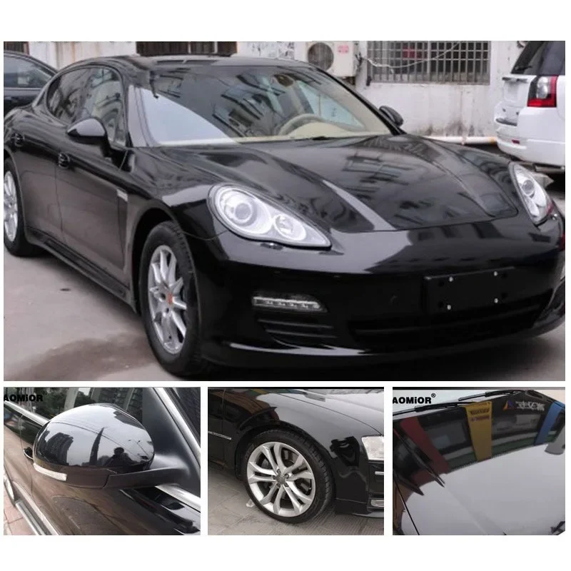 Gloss Black Car Body Film Vinyl Wrap Decals Self Adhesive Sticker Motorcycles Bike Auto Skin Color Changing Films 150*50cm thumbnail 5