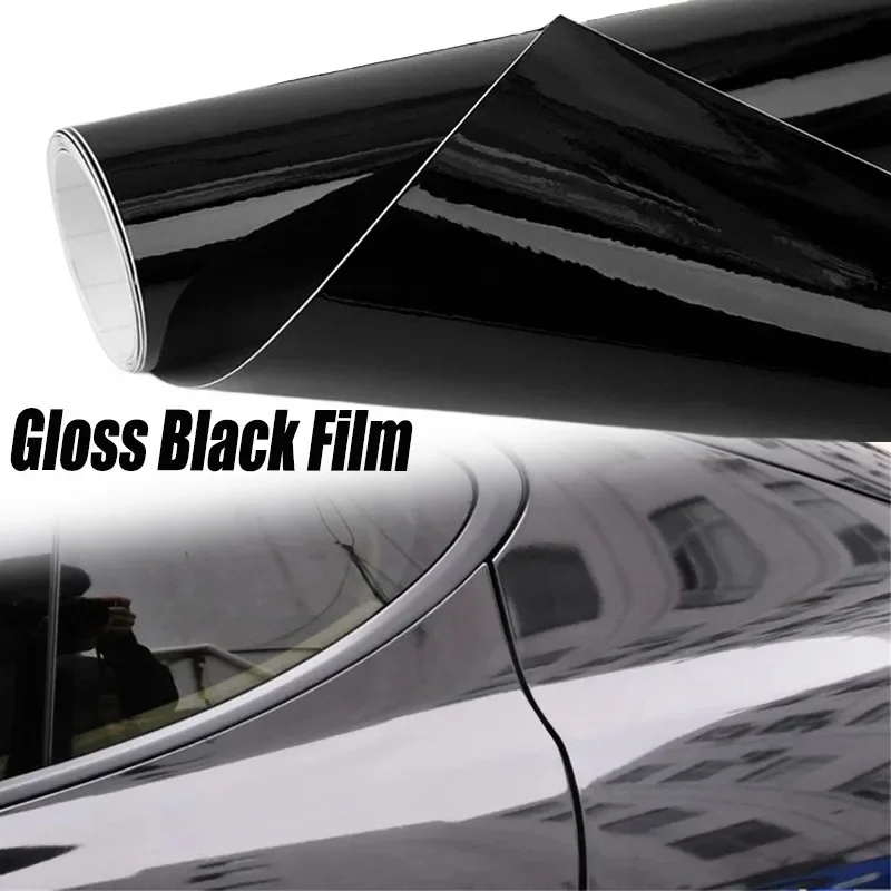 Gloss Black Car Body Film Vinyl Wrap Decals Self Adhesive Sticker Motorcycles Bike Auto Skin Color Changing Films 150*50cm thumbnail 3