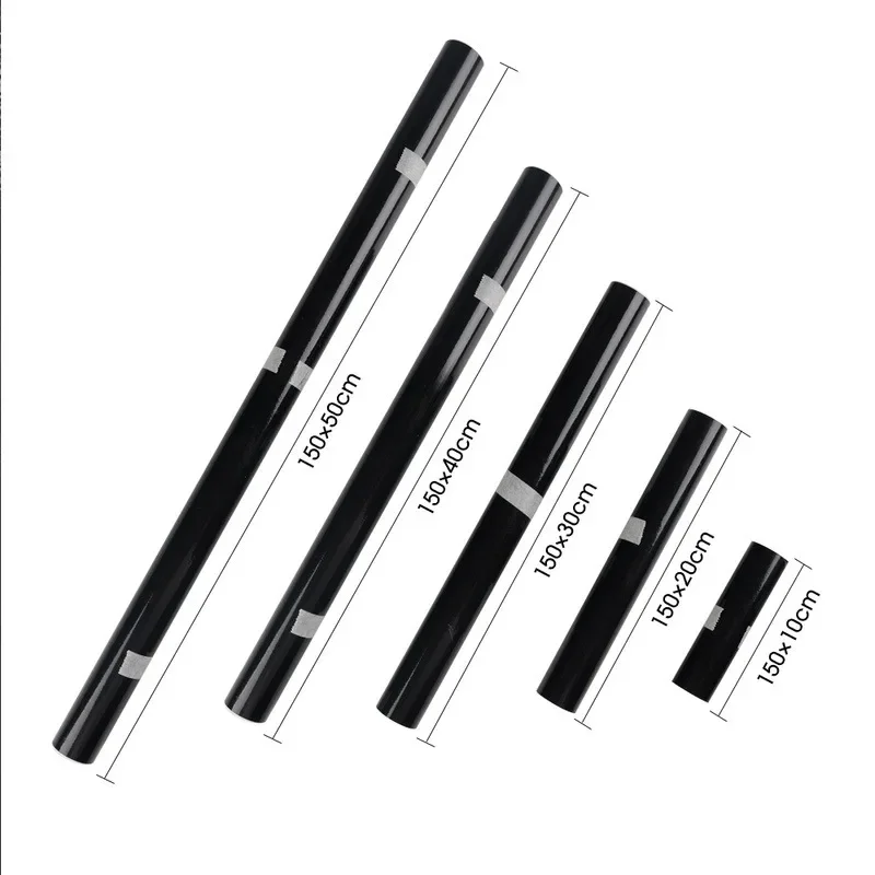 Gloss Black Car Body Film Vinyl Wrap Decals Self Adhesive Sticker Motorcycles Bike Auto Skin Color Changing Films 150*50cm thumbnail 6