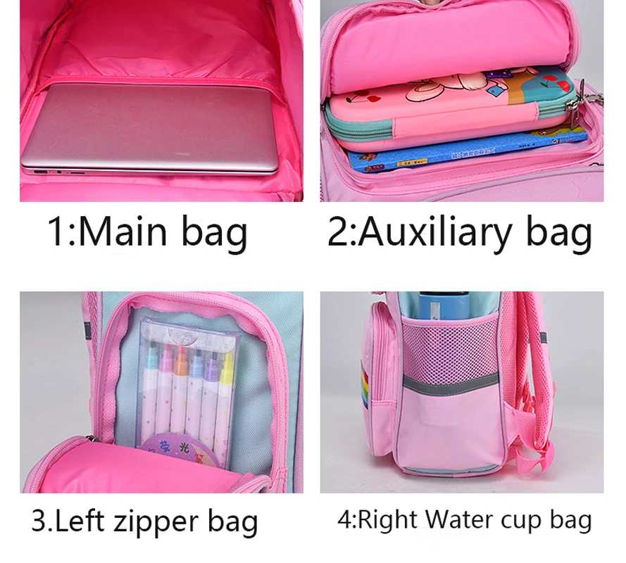 Kid Backpack for Girl Unicorn Children Bookbag Rainbow Eyes School Bag Teen Girl Backpack for Traveling Waterproof Mochilas thumbnail 5
