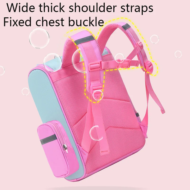 Kid Backpack for Girl Unicorn Children Bookbag Rainbow Eyes School Bag Teen Girl Backpack for Traveling Waterproof Mochilas thumbnail 2