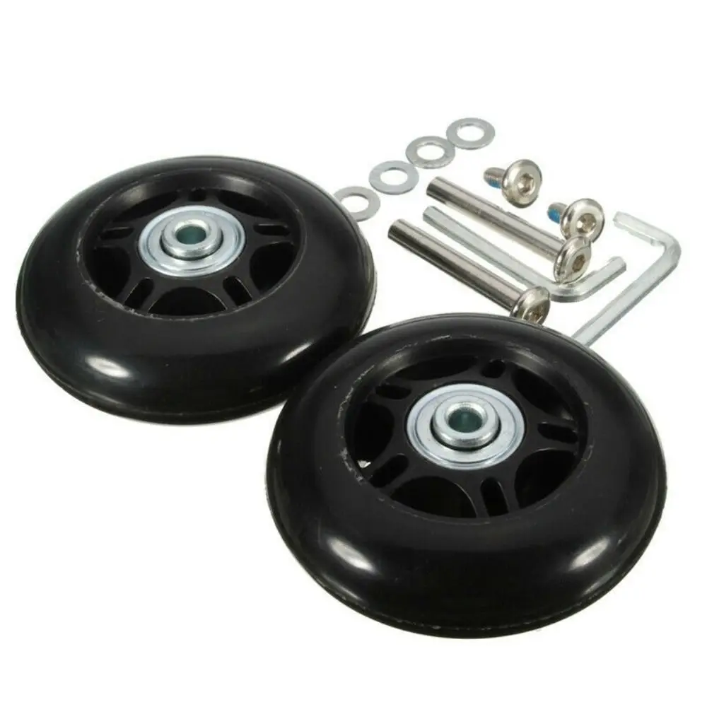 1Set Durable Silent 40mm/43mm/54mm/60mm/64mm/70mm Travel Luggage Wheels With Screw Suitcase Parts Axles Axles Repair Kit thumbnail 3
