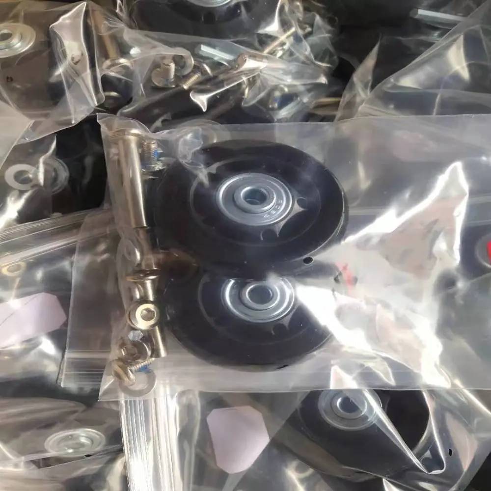 1Set Durable Silent 40mm/43mm/54mm/60mm/64mm/70mm Travel Luggage Wheels With Screw Suitcase Parts Axles Axles Repair Kit thumbnail 2