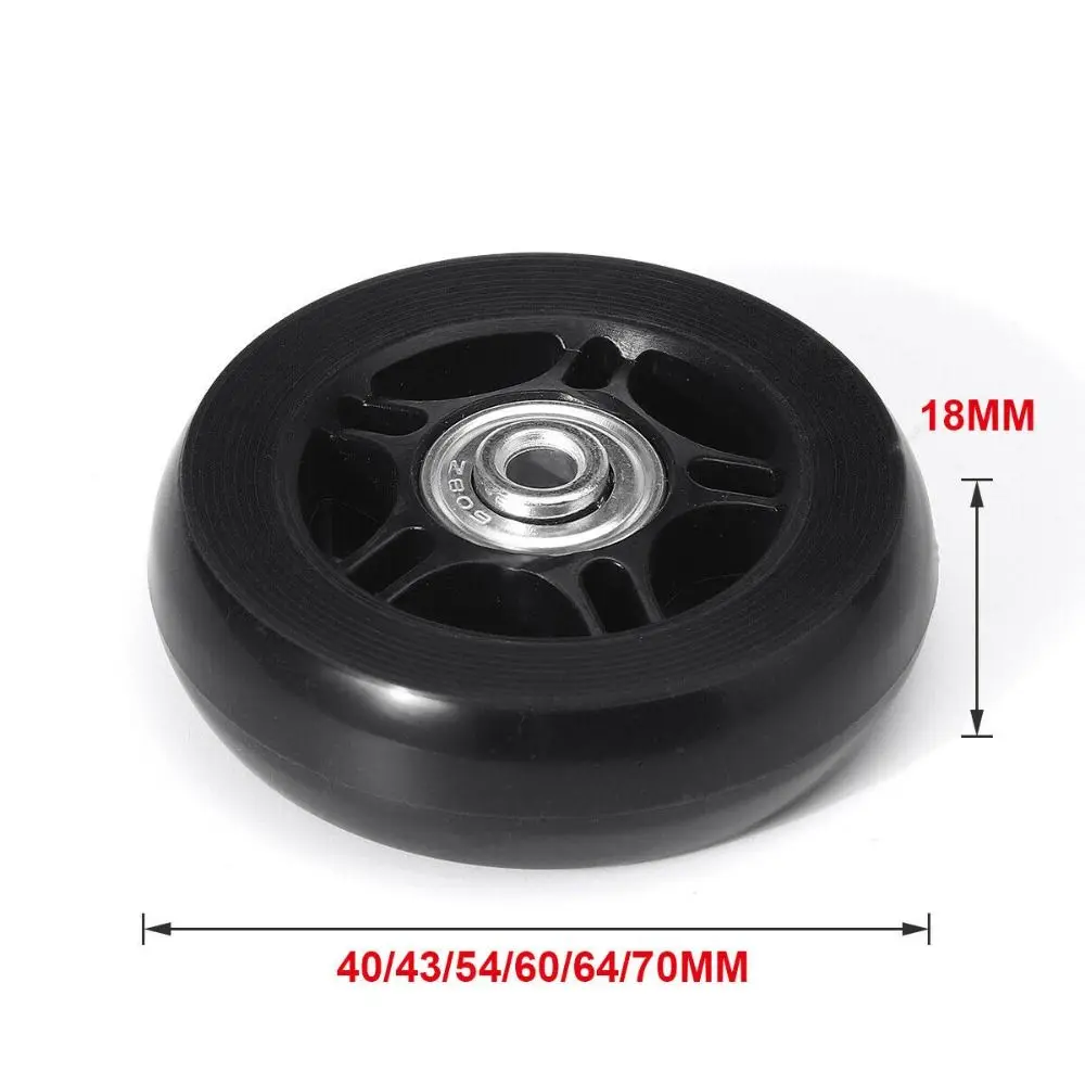 1Set Durable Silent 40mm/43mm/54mm/60mm/64mm/70mm Travel Luggage Wheels With Screw Suitcase Parts Axles Axles Repair Kit thumbnail 6