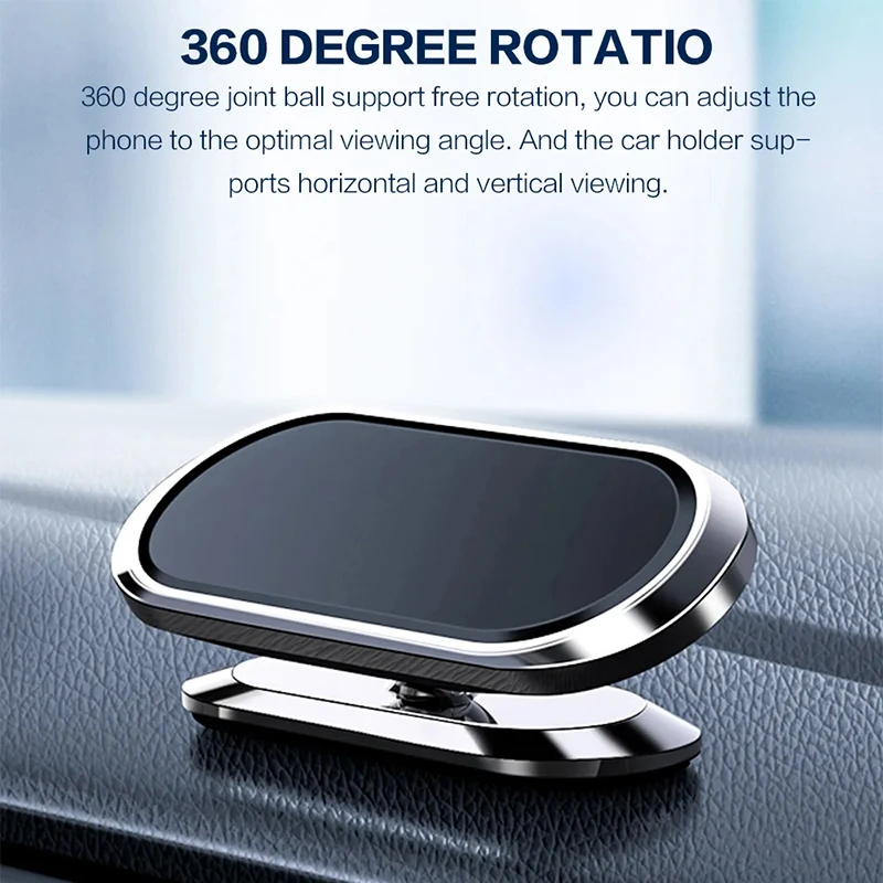 360° Magnetic Car Phone Holder Magnet Smartphone Mobile Stand Cell GPS Support For iPhone 13 12 XR Xiaomi Mi Huawei Samsung LG thumbnail 2