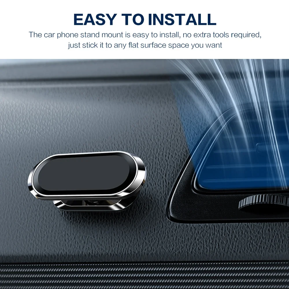 360° Magnetic Car Phone Holder Magnet Smartphone Mobile Stand Cell GPS Support For iPhone 13 12 XR Xiaomi Mi Huawei Samsung LG thumbnail 4