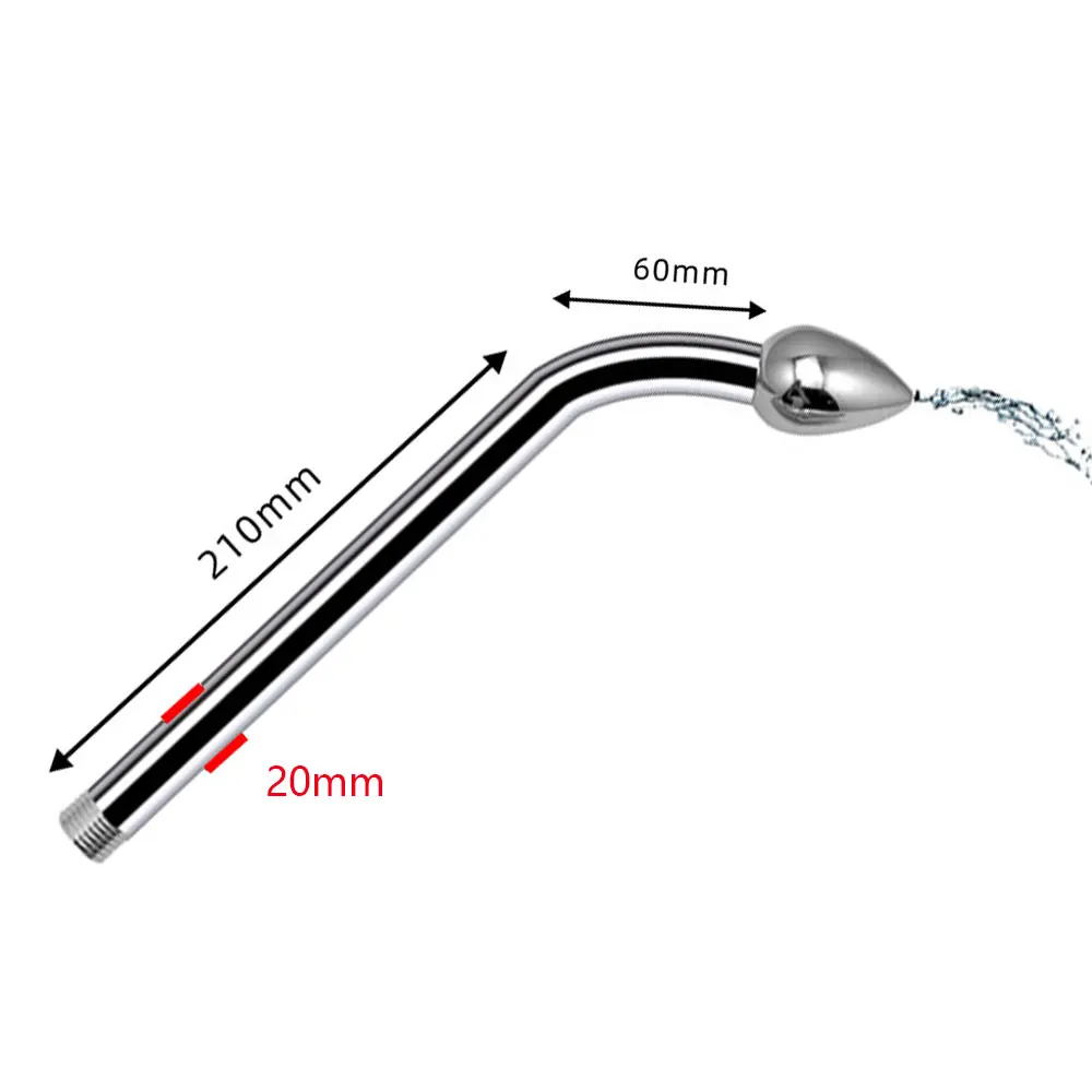 Anal Washer Shower Nozzle Enema Cleaning Metal Vaginal Wash Douche Sex Toys for Couples Adult Games Erotic Sex Shop thumbnail 5
