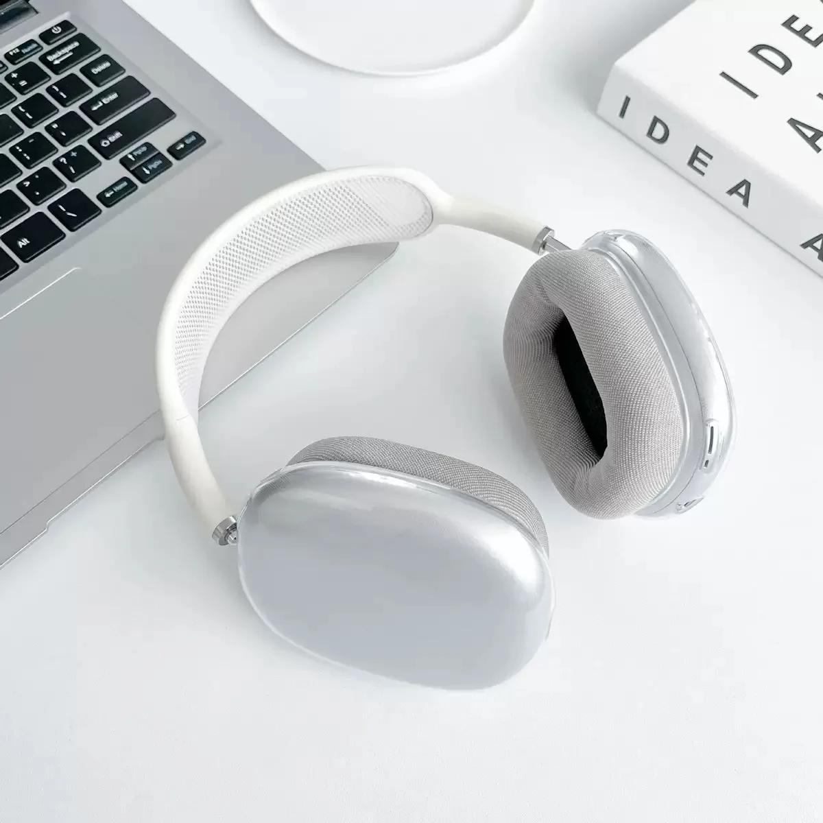 For AirPods Max Transparent Case Soft TPU Anti-Scratch Cover Sleeve Protective Cases For Apple AirPods Max Headphone Accessories thumbnail 4