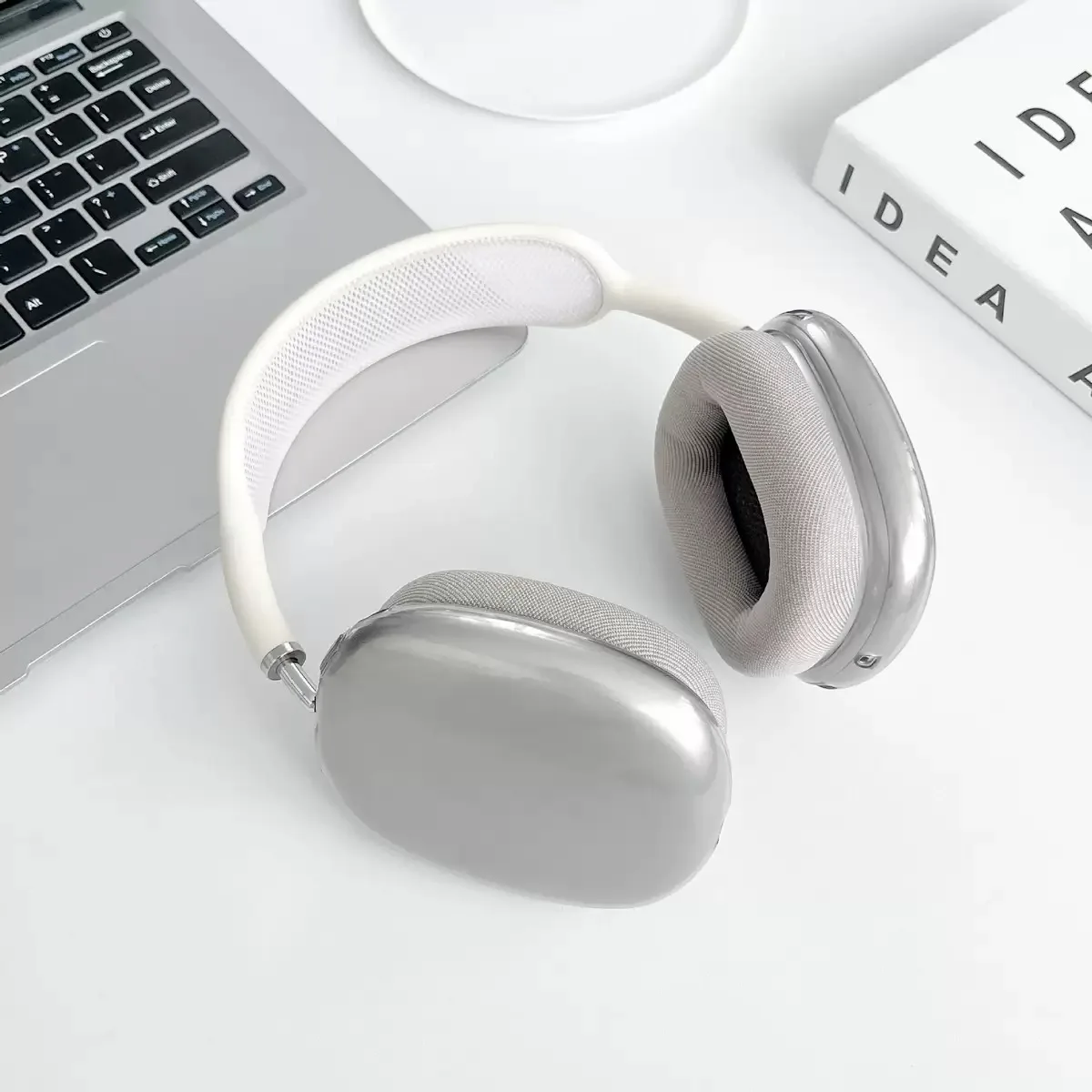 For AirPods Max Transparent Case Soft TPU Anti-Scratch Cover Sleeve Protective Cases For Apple AirPods Max Headphone Accessories thumbnail 5
