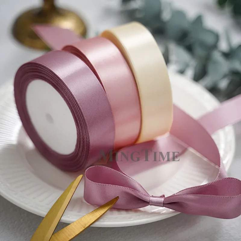 Satin Ribbon 22Meters 6mm 10mm 15mm 25mm 38mm 50mm Perfect for Sash Gift Bow Handmade DIY Craft Wedding Party Supply Decoration thumbnail 2