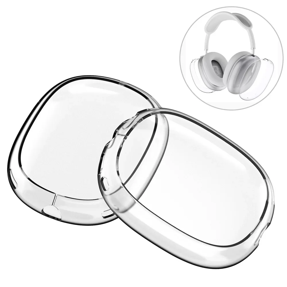 For AirPods Max Transparent Case Soft TPU Anti-Scratch Cover Sleeve Protective Cases For Apple AirPods Max Headphone Accessories thumbnail 6
