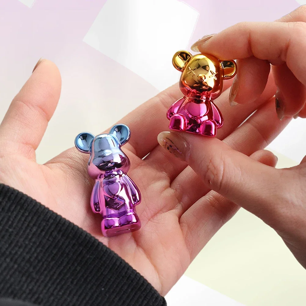 4Pcs Cute Bear Ornaments Car Dashboard Ornaments Center Console Decorations Accessories Office Home Gifts Auto Decor Ornaments thumbnail 3