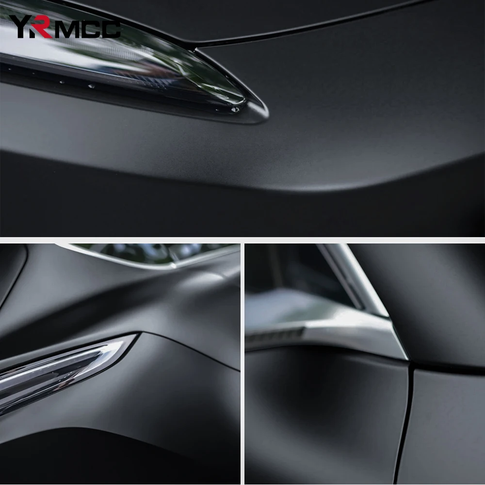 Car Stickers Matte Black Vinyl Auto Tuning Wrap Waterproof Motorcycle Helmets Stickers Car Body Film Vinyl Vehicle Accessories thumbnail 6