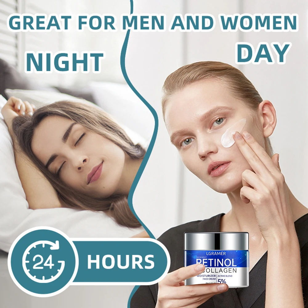 Retinol Wrinkle Removing Cream Anti Aging Firming Lifting Fade Fine Lines Whitening Moisturizing Brightening Skin Care Cosmetic thumbnail 3