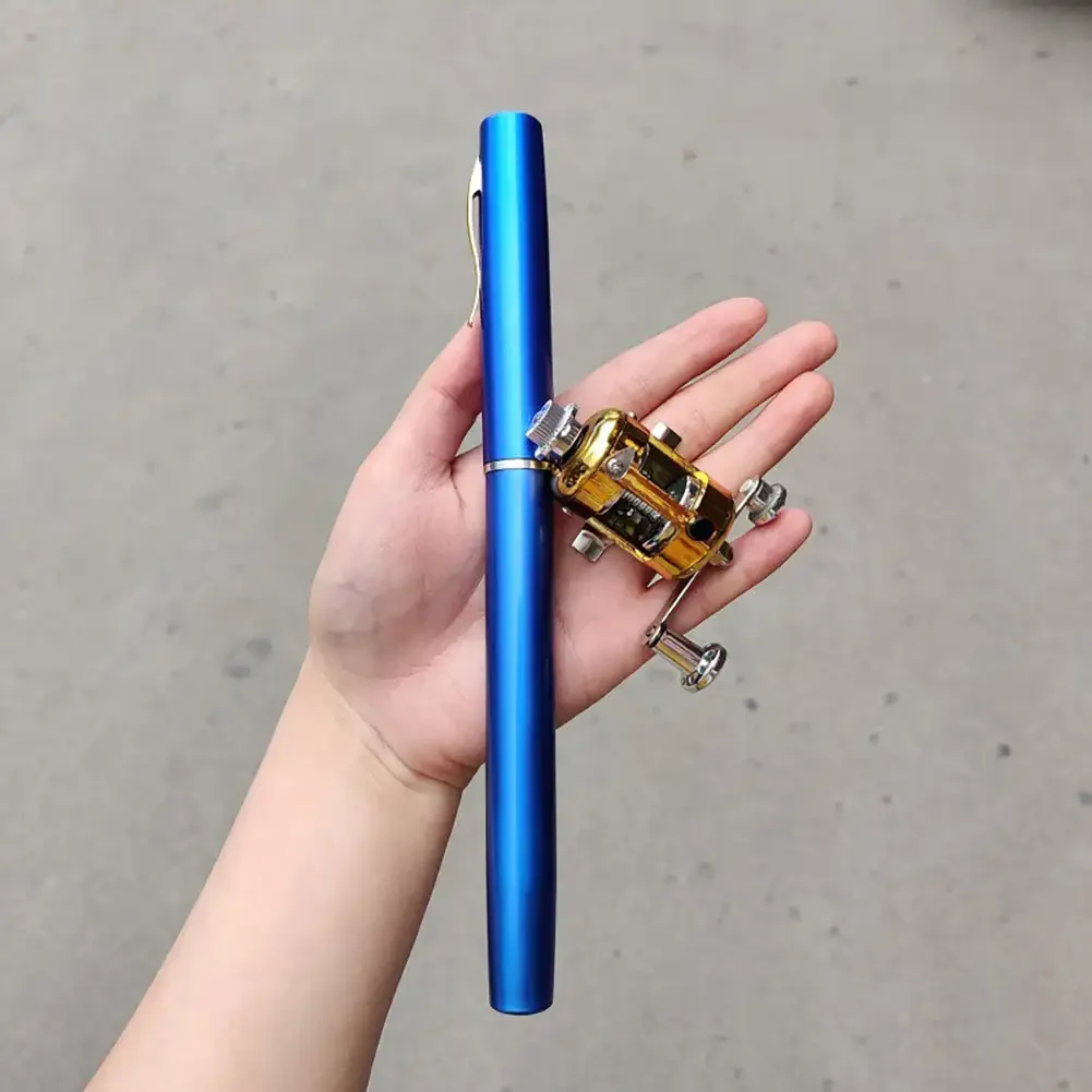 1/1.2/1.4/1.6M Portable Pocket Telescopic Mini Fishing Pole Pen Shape Folded Fishing Rod Without Reel Wheel thumbnail 3