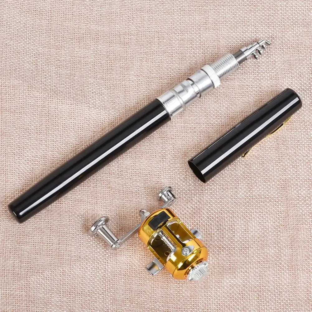 1/1.2/1.4/1.6M Portable Pocket Telescopic Mini Fishing Pole Pen Shape Folded Fishing Rod Without Reel Wheel thumbnail 6