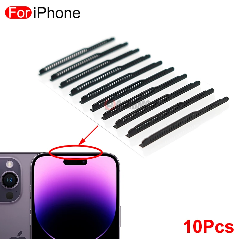 10Pcs/Lot For iPhone 13 14 15 Pro Max Plus Top Earpiece Ear Speaker Dust Filter Metal Mesh Net Replacement Parts thumbnail 6