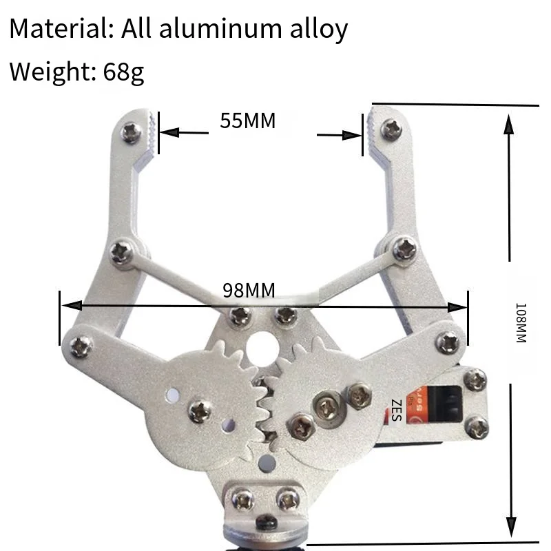 6 DOF Robot Manipulator MG996 Metal Alloy Mechanical Arm Clamp Claw Kit  For Arduino Robot DIY Ki for UNO/ESP32 Programmable thumbnail 4