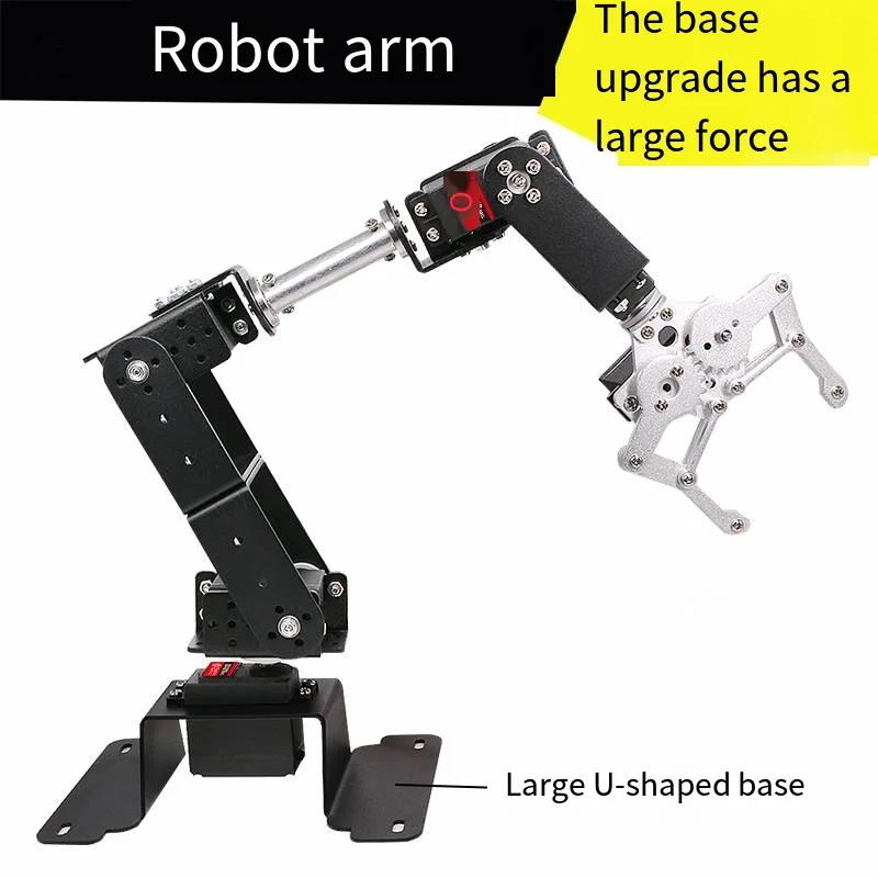6 DOF Robot Manipulator MG996 Metal Alloy Mechanical Arm Clamp Claw Kit  For Arduino Robot DIY Ki for UNO/ESP32 Programmable thumbnail 3