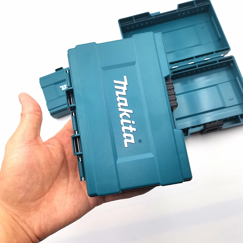 Makita Original Tool Accessories Storage Box Drill Bits Screw Magnet Socket Hardware Parts Home Style Portable Small Case thumbnail 4