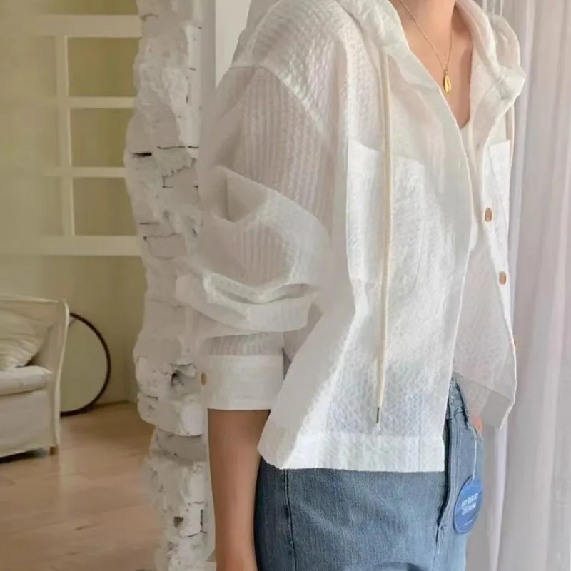 Women Shirt Summer Fashion Sunshade Long Sleeve Casual thumbnail 4