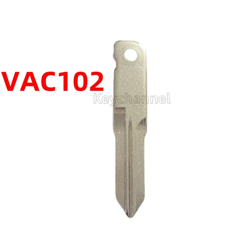 Keychannel 10pcs/lot VAC102 Car Key Blade Uncut Flip Remote Key Blank for Renault KANGOO TWINGO Original Remote Shell Key Blade thumbnail 3