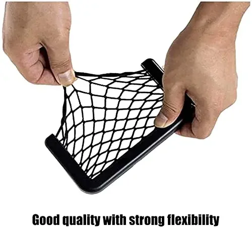 Mesh Car Storage Organizer Holder, Net Storage Bag Stick Pocket for Seat Side Back Door Universal Auto Car Interior Accessories thumbnail 2