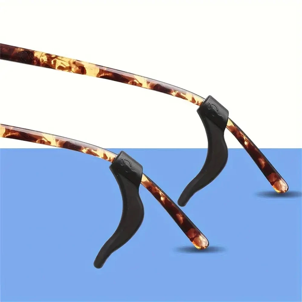 5pairs Silicone Anti-Slip Ear Hooks Women Men Antiskid Glasses Leg Ear Sleeve Anti-Fall Eyewear Holder Accessories Black thumbnail 6