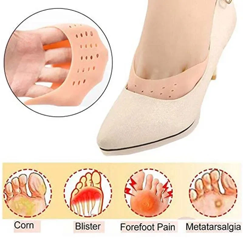 2Pcs Silicone Gel Toe Pads Soft Ballet Pointe Dance Shoes Pads Foot Protector Insoles for Dancer Foot Care Tool thumbnail 3