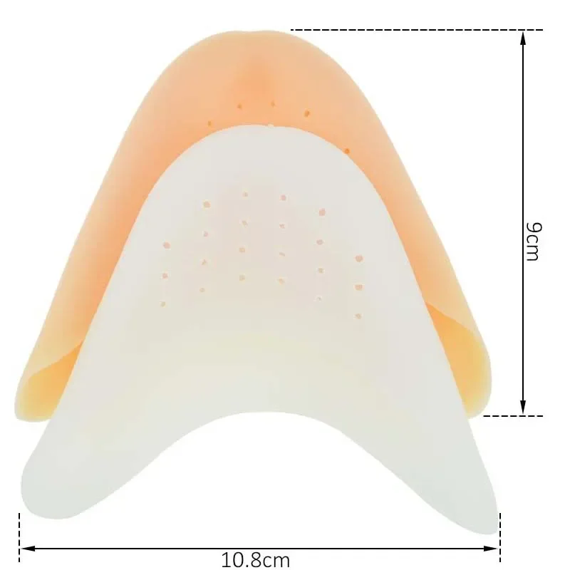 2Pcs Silicone Gel Toe Pads Soft Ballet Pointe Dance Shoes Pads Foot Protector Insoles for Dancer Foot Care Tool thumbnail 2