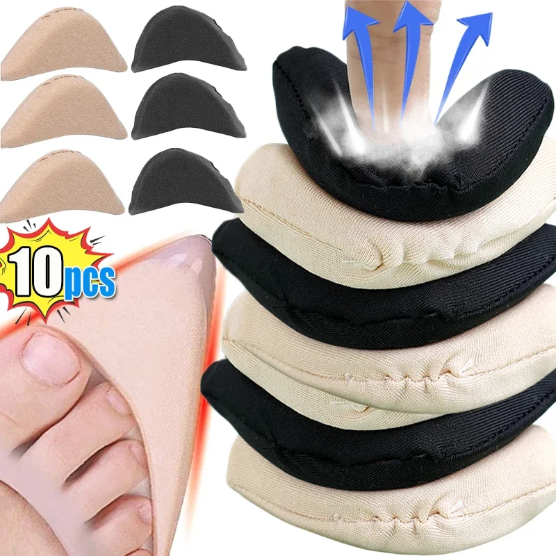 10pcs Sponge Forefoot Insert Pads Adjustment Reduce Shoe Size Pain Relief High Heel Filler Insoles Forefoot Toe Plug Cushion Pad thumbnail 2