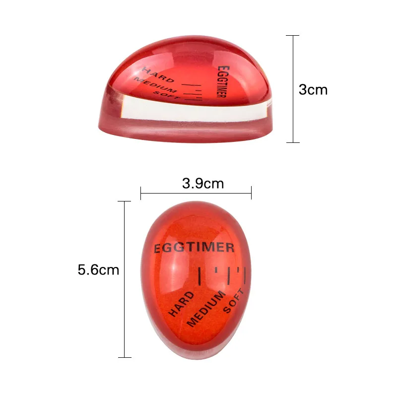 Egg Timer&Alarm Clock for Kitchen - Perfect Soft/Medium/Hard Boiled Eggs Decorative Cooking Tool with 3-Stage Doneness Indicator thumbnail 6